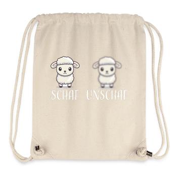 Schaf Unschaf lustiges cooles Geschenk - Stanley/Stella recycelter Gym Bag - Naturweiß - Vorne