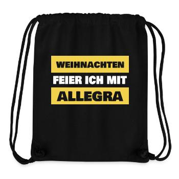 First name Allegra - Stanley/Stella Recycled Gym Bag - black - Front
