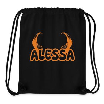 Alessa Alessa - Stanley/Stella recycelter Gym Bag - Schwarz - Vorne