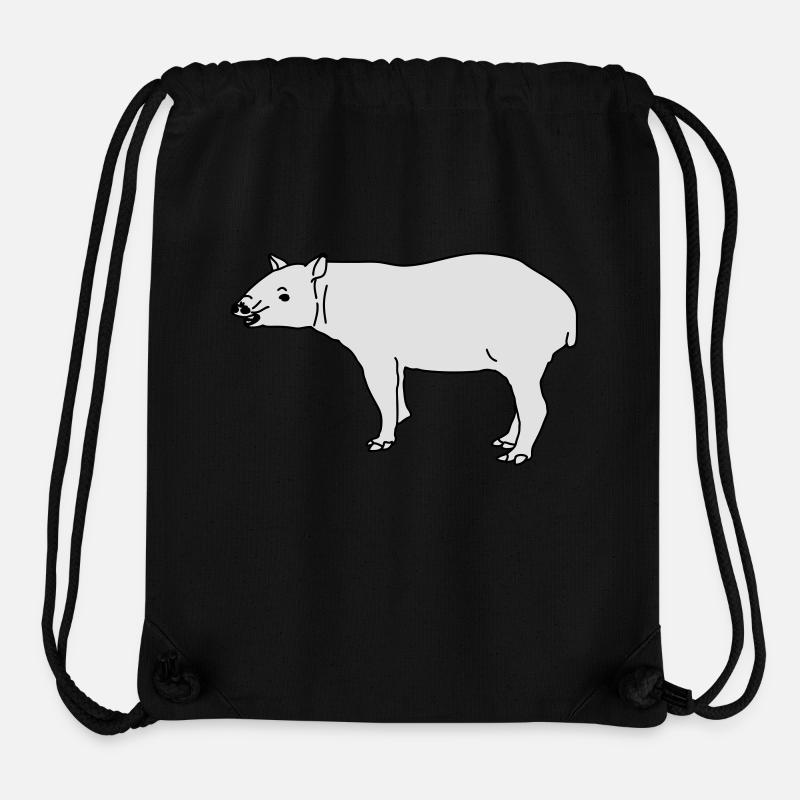 Tapir - Stanley/Stella recycelter Gym Bag - Schwarz