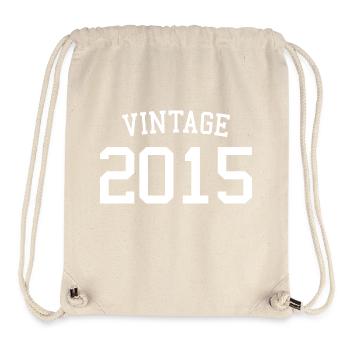 Vintage 2015 - 8 Years Old, 8th Birthday Kids - Stanley/Stella Recycled Gym Bag - natural - Front