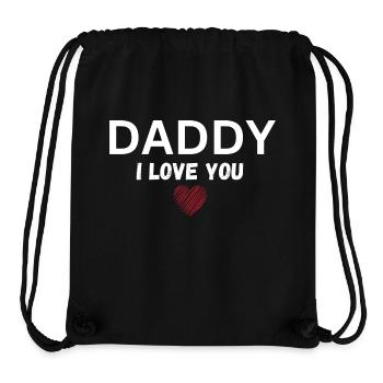 Daddy I love you - Stanley/Stella Recycled Gym Bag - black - Front
