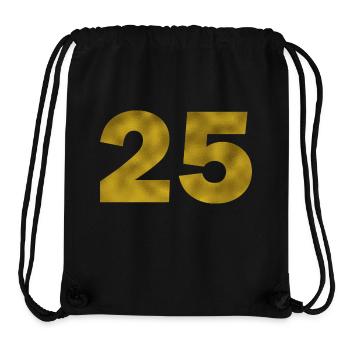 Geburtstag 25 Jahre - Stanley/Stella recycelter Gym Bag - Schwarz - Vorne