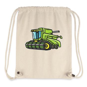 Green Combine Harvester - Stanley/Stella Recycled Gym Bag - natural - Front