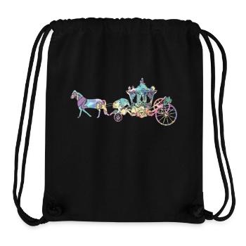 Carriage silhouette - Stanley/Stella Recycled Gym Bag - black - Front