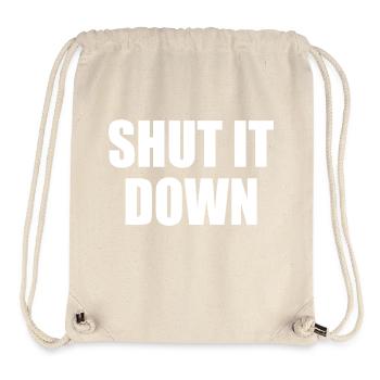 shut it down - Stanley/Stella recycelter Gym Bag - Naturweiß - Vorne