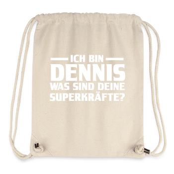 First name Dennis - Stanley/Stella Recycled Gym Bag - natural - Front