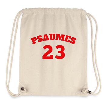 Psalm 23 Bible verse - Stanley/Stella Recycled Gym Bag - natural - Front