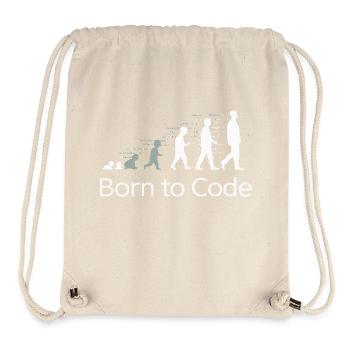 GEBOREN FÜR DEN CODE - Stanley/Stella recycelter Gym Bag - Naturweiß - Vorne