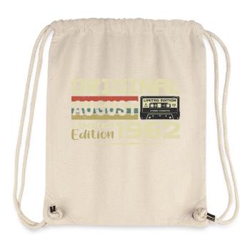August 1962 - Born August 1962 Built August 1962 - Stanley/Stella Recycled Gym Bag - natural - Front