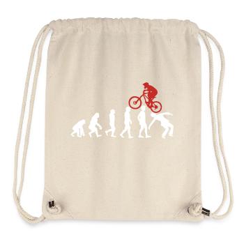 Mountainbike MTB Mountainbiker Evolution Fahrrad - Stanley/Stella recycelter Gym Bag - Naturweiß - Vorne