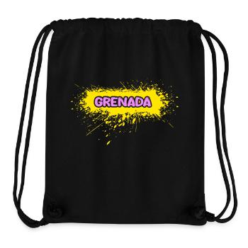 Grenade - Sac à cordon recyclé Stanley/Stella - noir - Devant