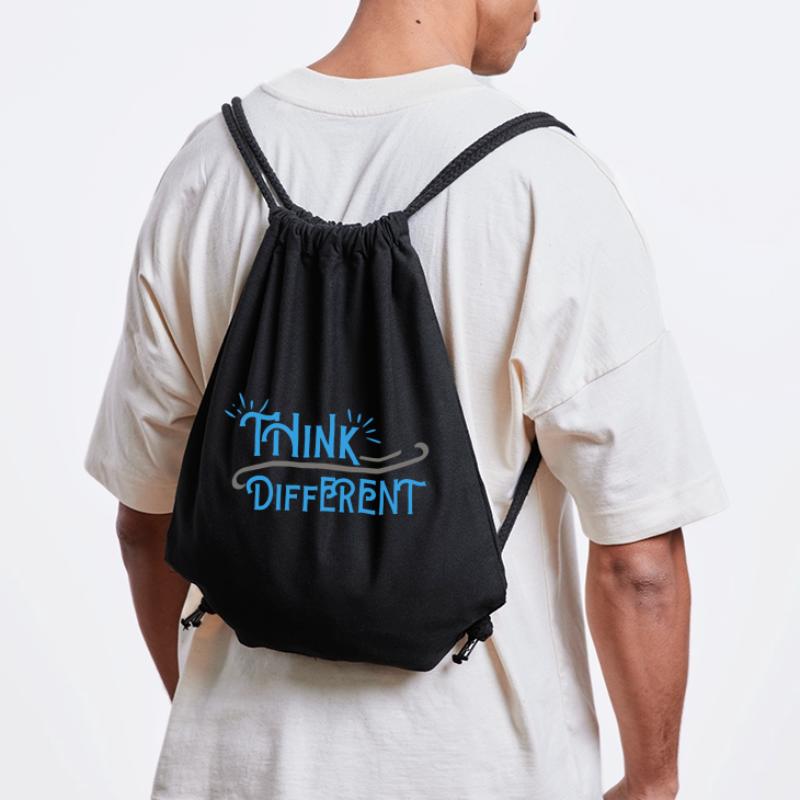 Think Differnet Blue Grey Design Stanley/Stella Recycled Gym Bag