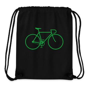 Fixie bike green - Stanley/Stella Recycled Gym Bag - black - Front