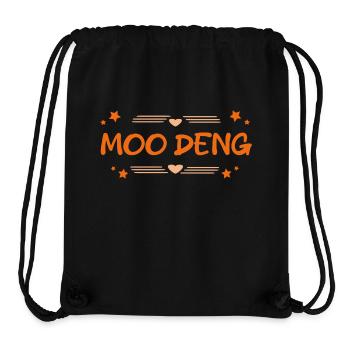 Moo Deng - Stanley/Stella recycelter Gym Bag - Schwarz - Vorne