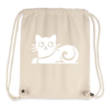 Abstract Cat Drawing - Stanley/Stella Recycled Gym Bag - natural - Front