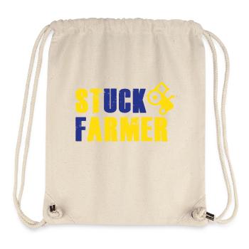 STUCK FARMER YELLOW BLUE - Stanley/Stella Recycled Gym Bag - natural - Front