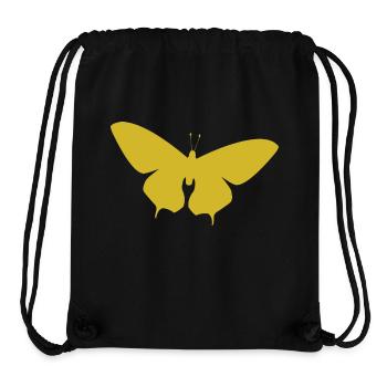 Einzigartiges Schmetterling T Shirt Design - Stanley/Stella recycelter Gym Bag - Schwarz - Vorne