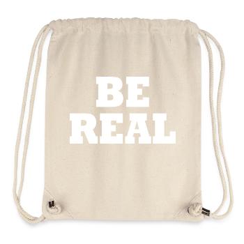 Be real - Stanley/Stella recycelter Gym Bag - Naturweiß - Vorne
