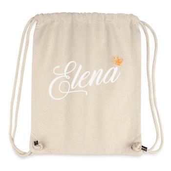 Elena Benutzerdefinierter Name für Frauen Kinder Kleinkinder - Elena - Stanley/Stella recycelter Gym Bag - Naturweiß - Vorne