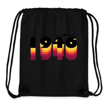 Vintage Celebrating 1946 - 79 Jahre zeitlos - Stanley/Stella recycelter Gym Bag - Schwarz - Vorne