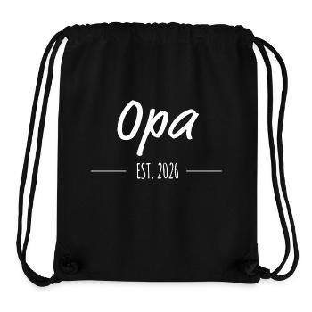 Opa2026 - Stanley/Stella recycelter Gym Bag - Schwarz - Vorne