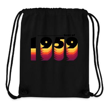 Vintage Retro Best of 1959, zur Feier des 66-jährigen Bestehens - Stanley/Stella recycelter Gym Bag - Schwarz - Vorne