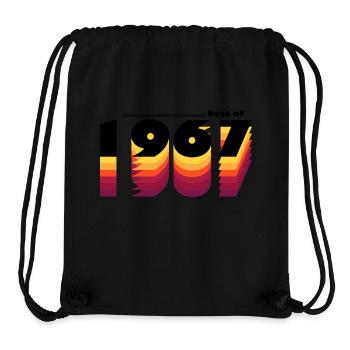 Best of 1967 - Celebrate 58 Years with Vintage - Stanley/Stella Recycled Gym Bag - black - Front