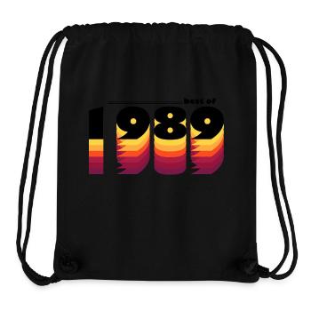 Vintage Retro Best of 1989, zur Feier des 36-jährigen Bestehens - Stanley/Stella recycelter Gym Bag - Schwarz - Vorne