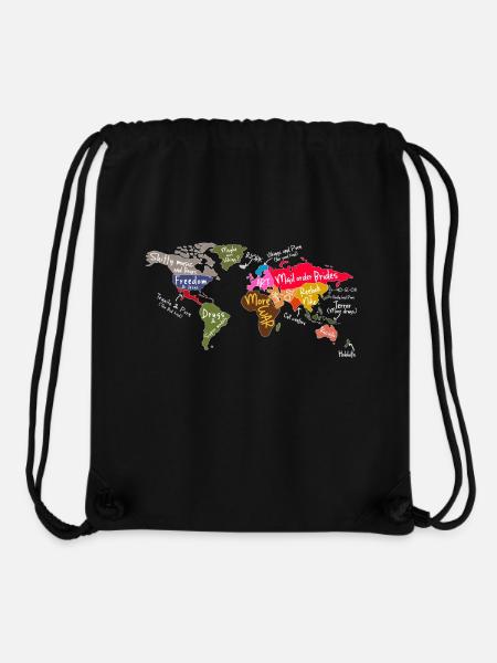 world - Stanley/Stella recycelter Gym Bag - Schwarz