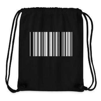 code barre - Sac à cordon recyclé Stanley/Stella - noir - Devant