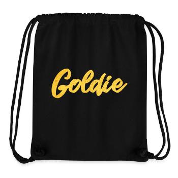 Goldie Gold Goldene Kalligrafie - Stanley/Stella recycelter Gym Bag - Schwarz - Vorne