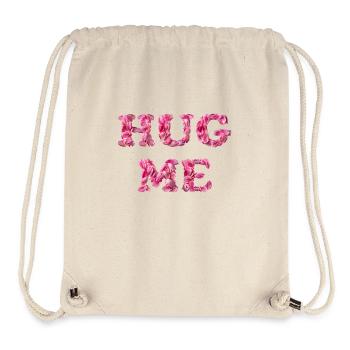 Hug Me avec des pétales de rose - Sac à cordon recyclé Stanley/Stella - blanc naturel - Devant