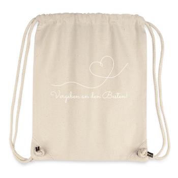 Vergeben an den Besten! - Stanley/Stella recycelter Gym Bag - Naturweiß - Vorne