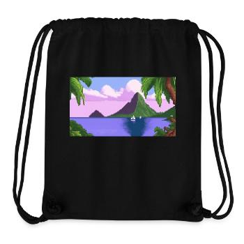 Piton ,St lucia - Pixel Art - Stanley/Stella Recycled Gym Bag - black - Front