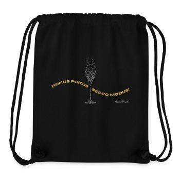 Hokus Pokus Secco Modus Design - Stanley/Stella recycelter Gym Bag - Schwarz - Vorne
