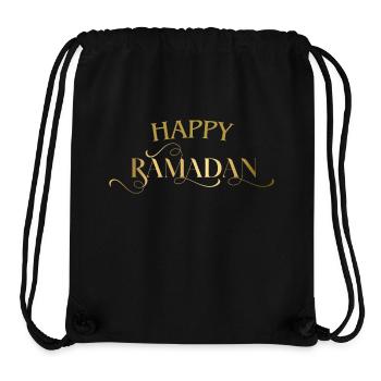 Happy Ramadan Golden - Stanley/Stella Recycled Gym Bag - black - Front