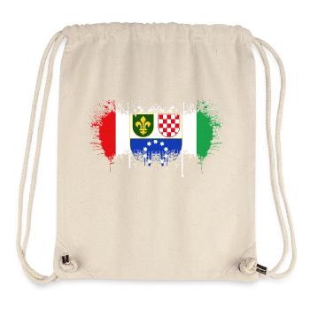 Bosnia in herzegovina europe sarajavo flag mostar - Stanley/Stella Recycled Gym Bag - natural - Front