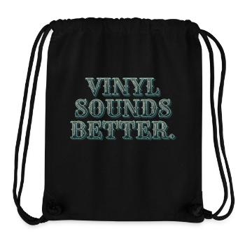 Vinyl Sounds Better - Retro Musikliebhaber - Stanley/Stella recycelter Gym Bag - Schwarz - Vorne