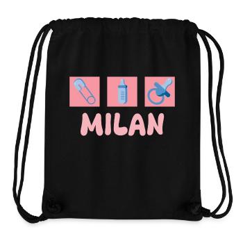 Schnuller Milan - Stanley/Stella recycelter Gym Bag - Schwarz - Vorne