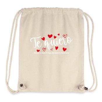 T'T Shirt / Ich liebe dich / Ich liebe dich / Ich liebe dich - Stanley/Stella recycelter Gym Bag - Naturweiß - Vorne