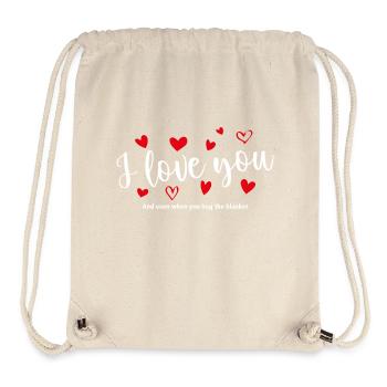 T'T Shirt / I Love You / I Love You / I Love You - Stanley/Stella Recycled Gym Bag - natural - Front