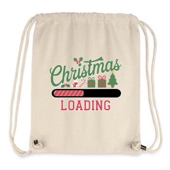 Noël Chargement Barre de chargement Noël - Sac à cordon recyclé Stanley/Stella - blanc naturel - Devant