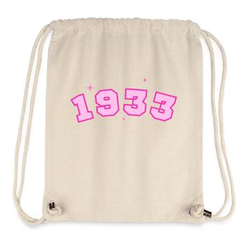 1933 rose star - Stanley/Stella Recycled Gym Bag - natural - Front