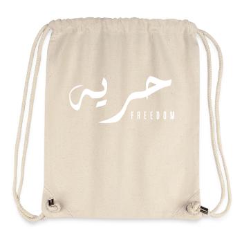 Houriya auf Arabisch - Freiheit - Stanley/Stella recycelter Gym Bag - Naturweiß - Vorne