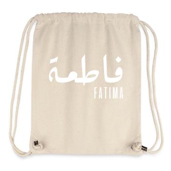 Name Fatima auf Arabisch - Stanley/Stella recycelter Gym Bag - Naturweiß - Vorne