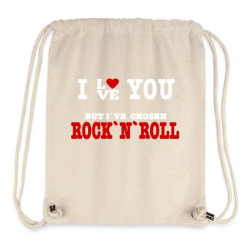 I Love But I've Chosen Rock and Roll - Stanley/Stella recycelter Gym Bag - Naturweiß - Vorne