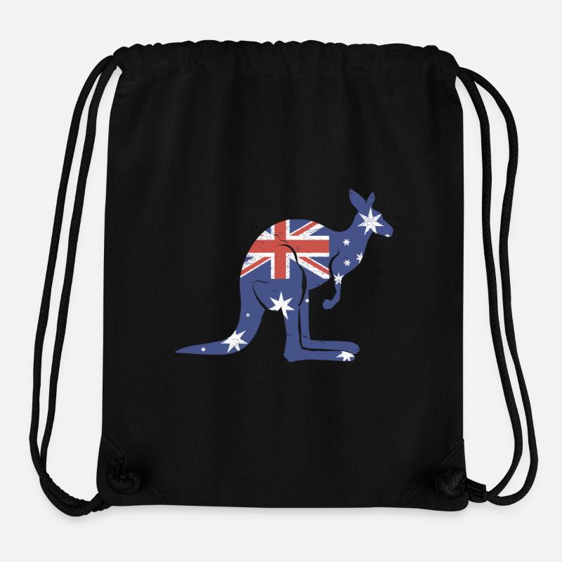 Kænguru kænguru eksotiske dyr Australien - Stanley/Stella recycled gym bag - sort