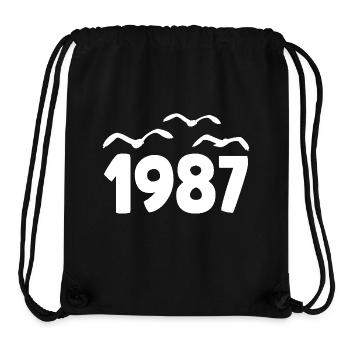 1987 Jahr Geburtstag Jahrgang 1987 - Stanley/Stella recycelter Gym Bag - Schwarz - Vorne