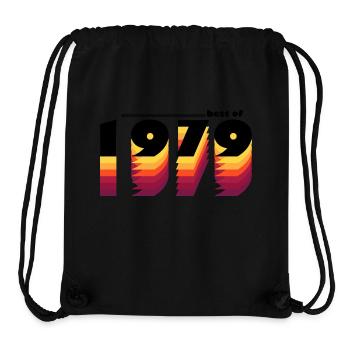 Vintage Retro Best of 1979, zur Feier des 46-jährigen Bestehens - Stanley/Stella recycelter Gym Bag - Schwarz - Vorne